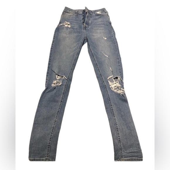 Forever 21 premium denim skinny ripped - Picture 1 of 5